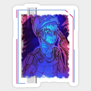 Boy anime aesthetic Sticker